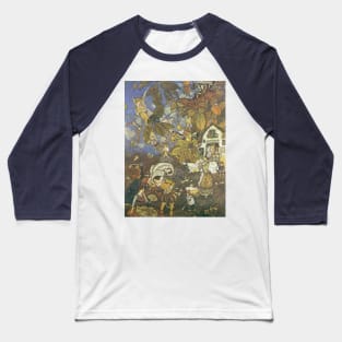 Vintage Classic Storybook Characters by Edmund Dulac Baseball T-Shirt